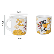 Lion Dance New Bone Campfire Coffee Mug Tea Cup 380 ml