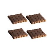 Biscuits Solid Wooden Heat Insulation Coasters - Lazylifeshop