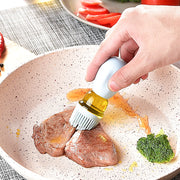 Glass Olive Oil Bottle And Brush 2 In 1 Set of 4 - Lazylifeshop