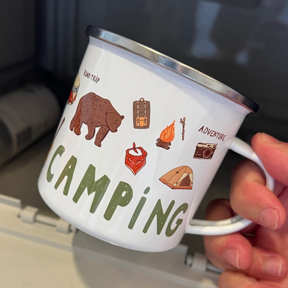 Camping New Bone Campfire Coffee Mug Tea Cup 350 ml