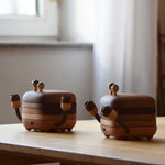 Crab Coaster Set of 1 Drinkware Handmade Wooden Coasters with Holder - Lazylifeshop