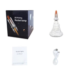 Rocket Lamp 3D - Space Shuttle LED Lamp - Lazylifeshop