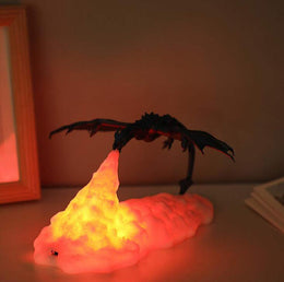 Fire Dragon 3D Printed Night Lampwith USB Rechargeable - Lazylifeshop