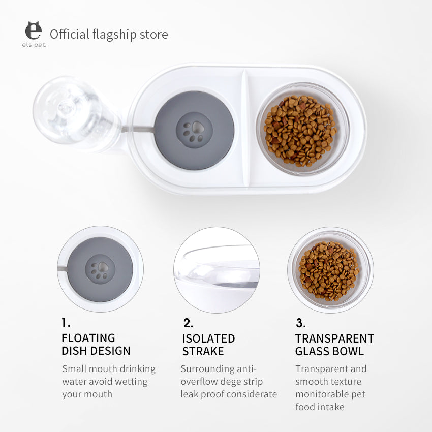 Pet Double Bowl for Drinking Water