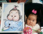 Hand-painted Cute cartoon character painting - Lazylifeshop