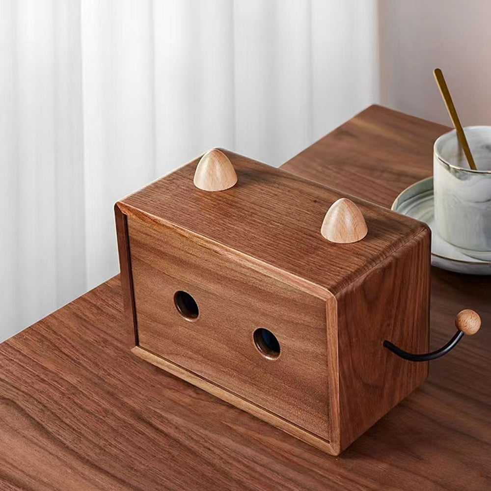 Solid Wood Monster Tissue Box Cover