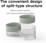 Dual Bowl for Pets - Green - Lazylifeshop