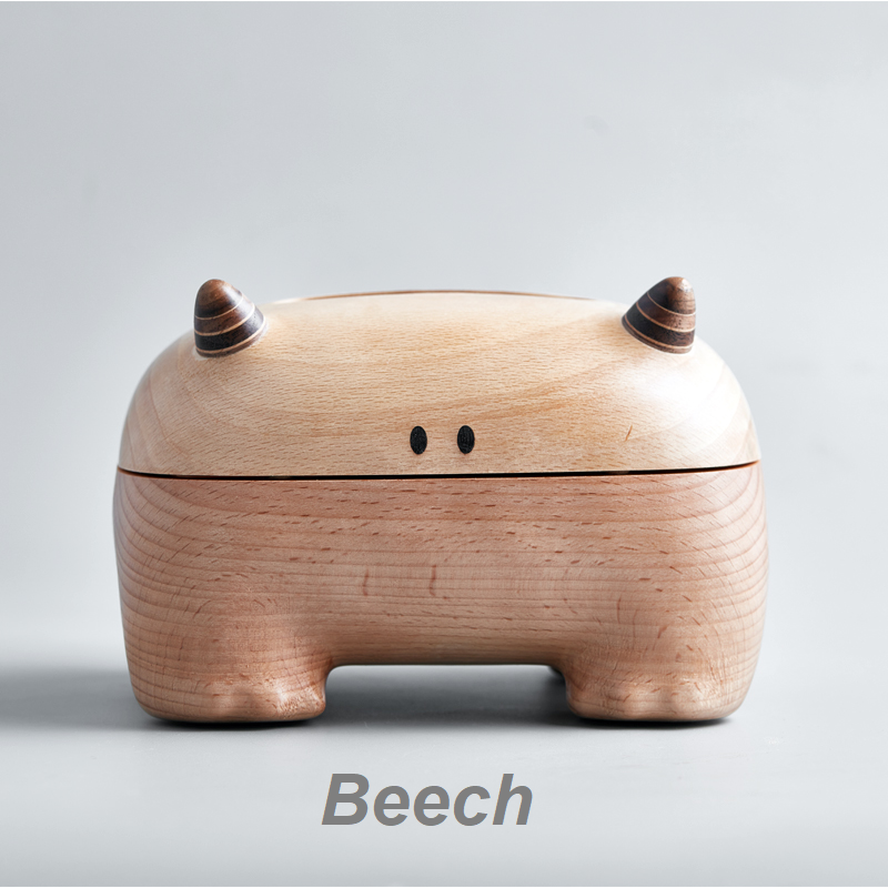 ティッシュボックスカバービッグホーンモンスター手作り木製