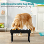 Elevated Adjustable Stainless Steel Pet Bowl - Lazylifeshop