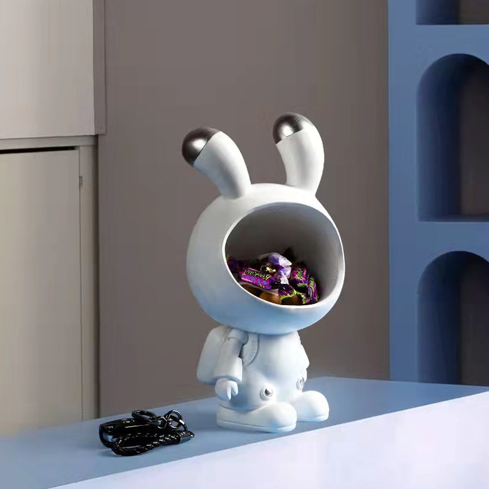Space Rabbit Statue For Storage