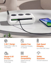 TORRAS PowerCloud 3-IN-1 Power Strip - Lazylifeshop