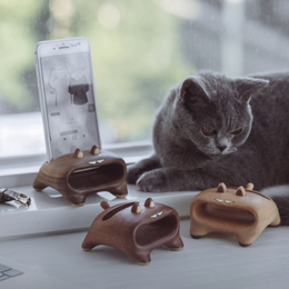 Noise Cat Wooden Phone Speaker Cell Phone Stand - Lazylifeshop