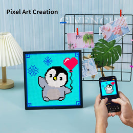 Divoom Pixoo-64 WiFi Pixel Cloud Digital Frame with APP Control,64 X 64 LED Panel Display Frame - Lazylifeshop