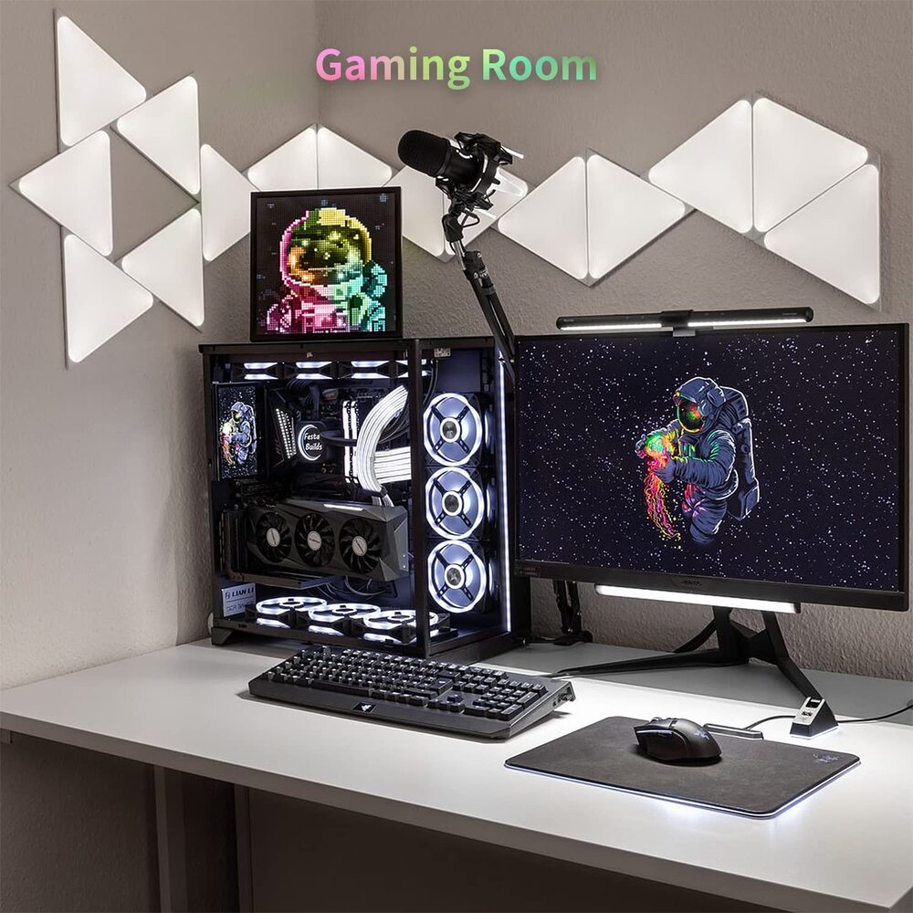 Divoom Pixoo-64 WiFiピクセルクラウドデジタルフレーム、APPコントロール、64 X64LEDパネルディスプレイフレーム