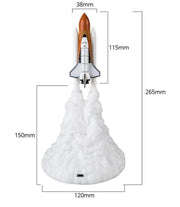 Rocket Lamp 3D - Space Shuttle LED Lamp - Lazylifeshop