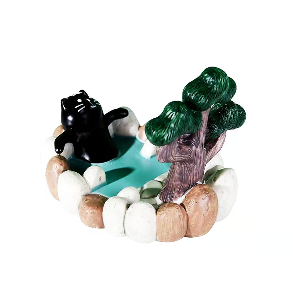 Cat In Hot Spring Cell Phone Stand