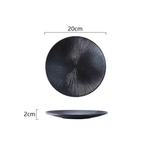 Japanese Style Ceramic Western Dinner Plate Set of 2 - Lazylifeshop