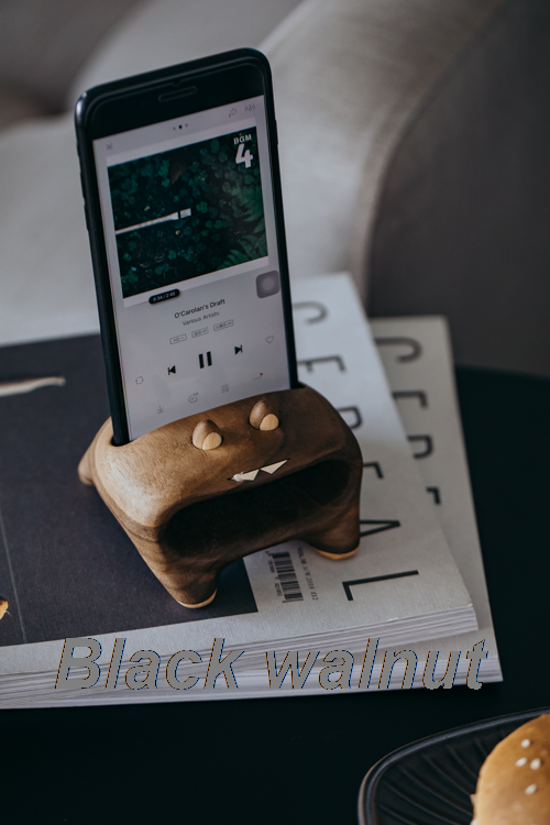 Wooden Speaker Wood Phone Stand Diy Noise Cat Wooden Phone Speaker