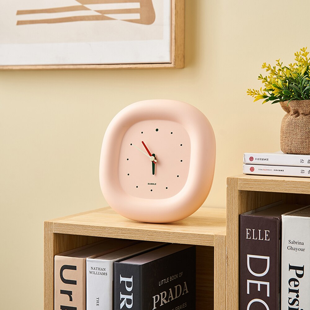 Reloj de pared de reloj de escritorio de burbujas