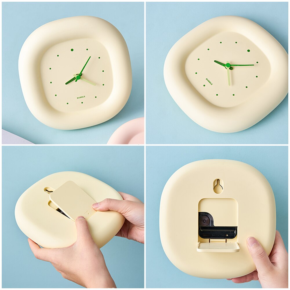 Reloj de pared de reloj de escritorio de burbujas