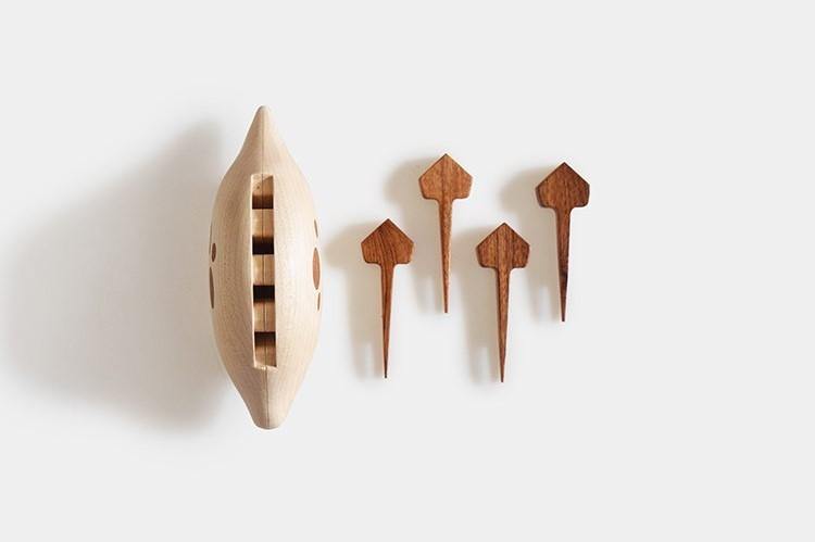 Stegosaurus Fruit Fork Handmade Wooden Dessert Fork Table Decoration