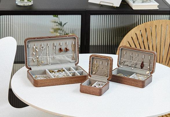 Chocolate Travel Jewelry box Wooden Handmade