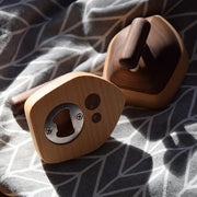 Creative Bottle Opener with retro Iron Shape Wooden Handmade Home Decoration - Lazylifeshop