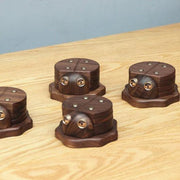 Turtles Coasters Set Handmade Wooden Desk Decor - Lazylifeshop