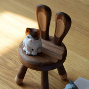 Cell Phone Stand Handmade Wooden Rabbit Ear Chair Unique Phone Stand - Lazylifeshop