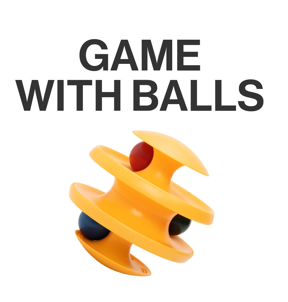 Pet Toy For Cats Tumbler with Balls & Tracks Type