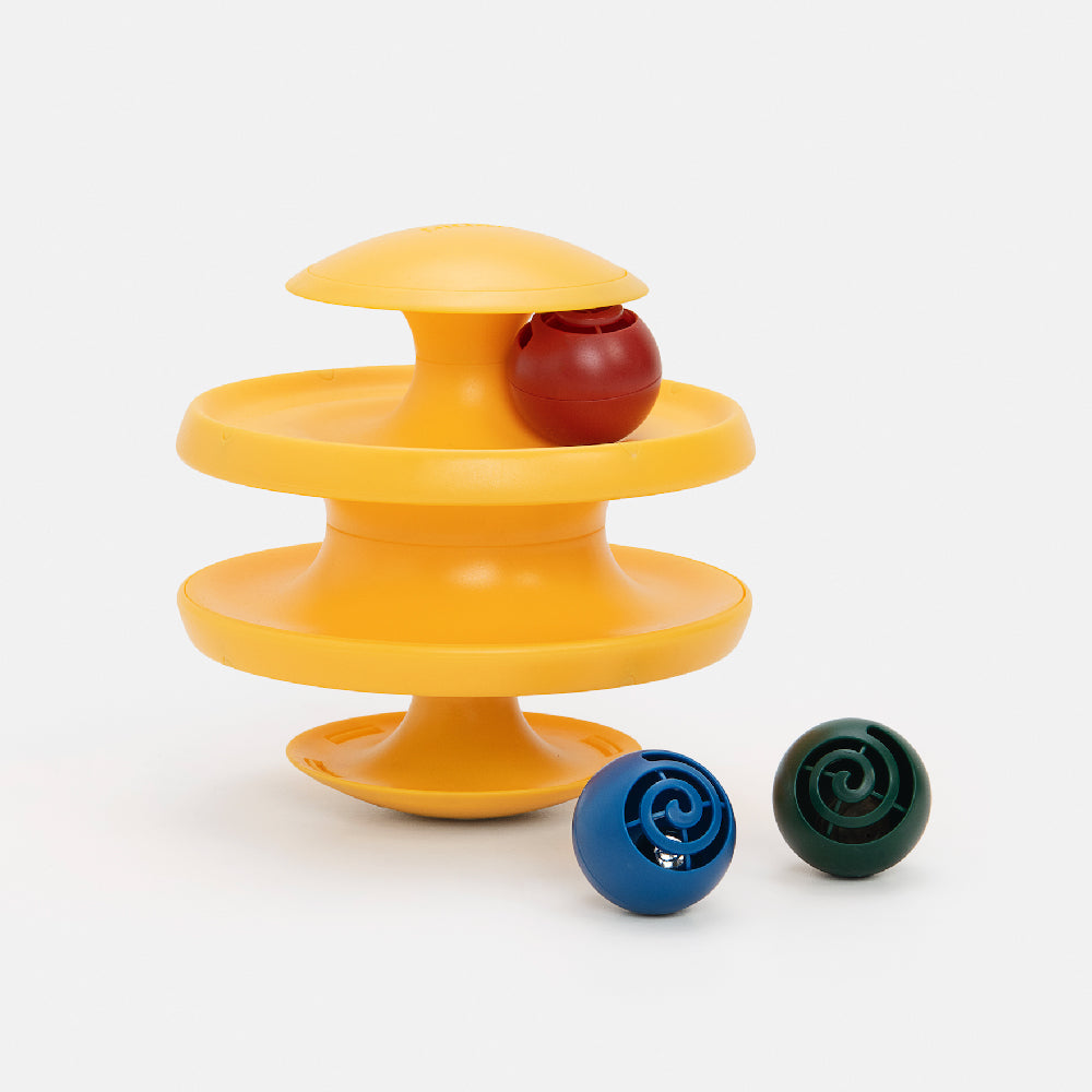 Pet Toy For Cats Tumbler with Balls & Tracks Type