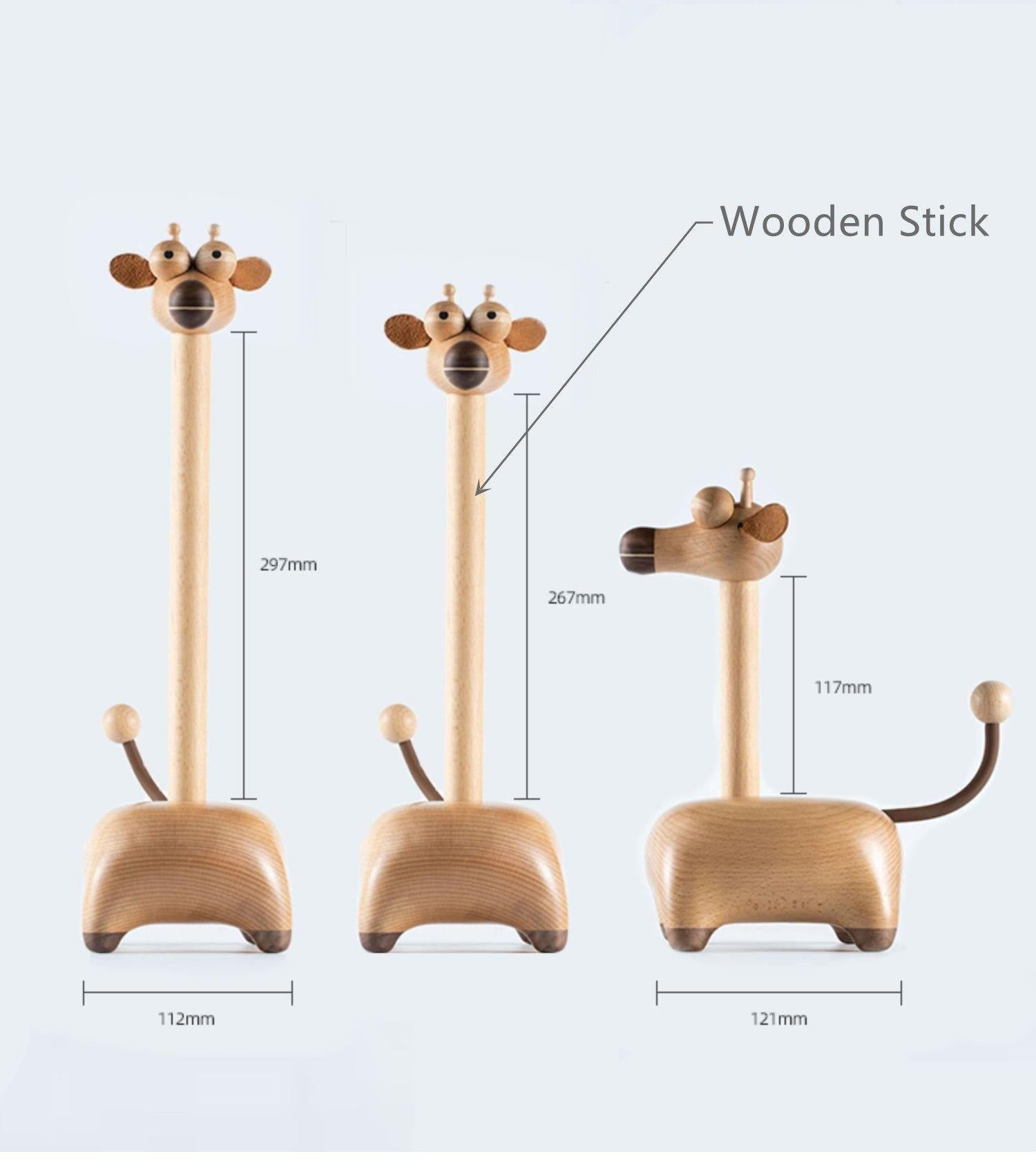 キリンティッシュホルダー木製手作り家の装飾ギフト
