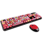 Wireless Robotic Punk Round Key Keyboard Mouse Set - Lazylifeshop