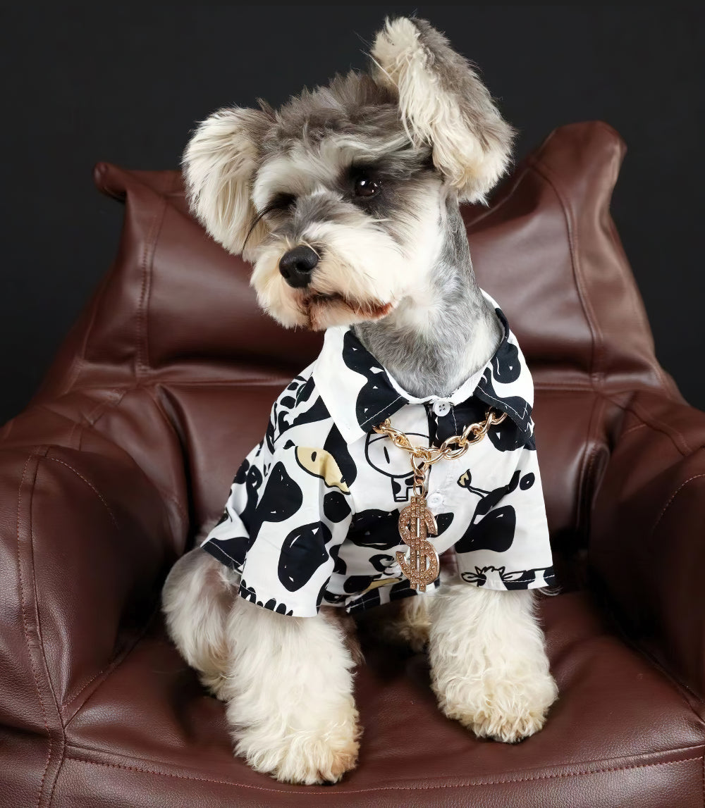 Mascota Perro Verano Camisa fina de vaca Ropa para perros Ropa para cachorros